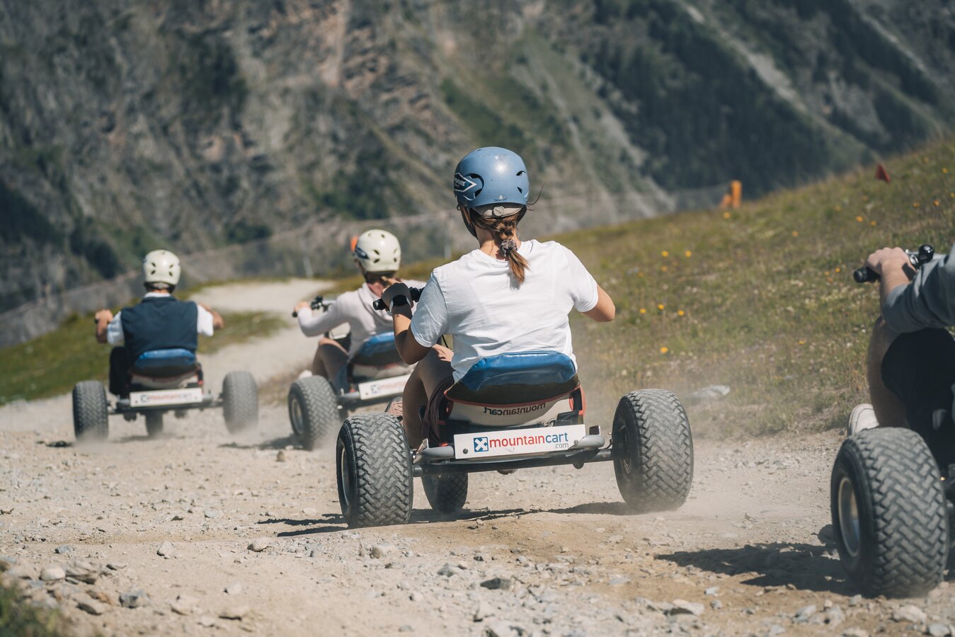 mountain cart ride in Zermatt Zermatt Bergbahnen
